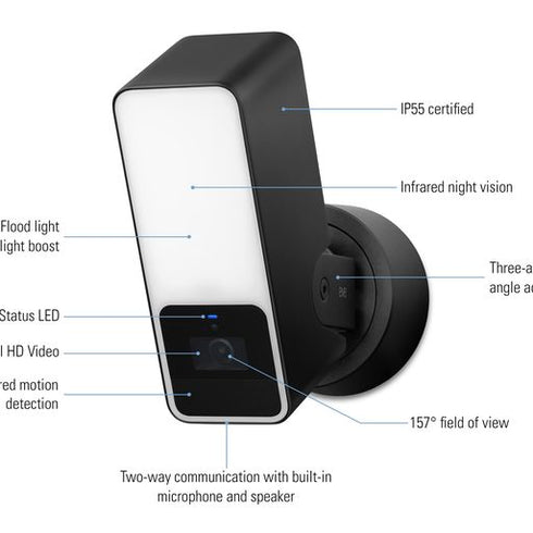 Eve Outdoor Cam Black - Apple HomeKit Secure Video technology
